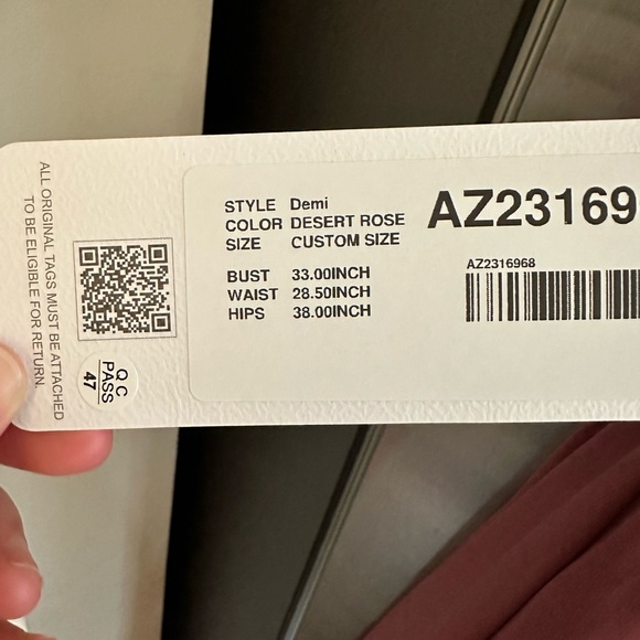 Azazie Demi Bridesmaids Dress, custom size, fits like a 4. New with tags! - Picture 4 of 4